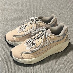 adidas Beige and Gray Women's Sneakers